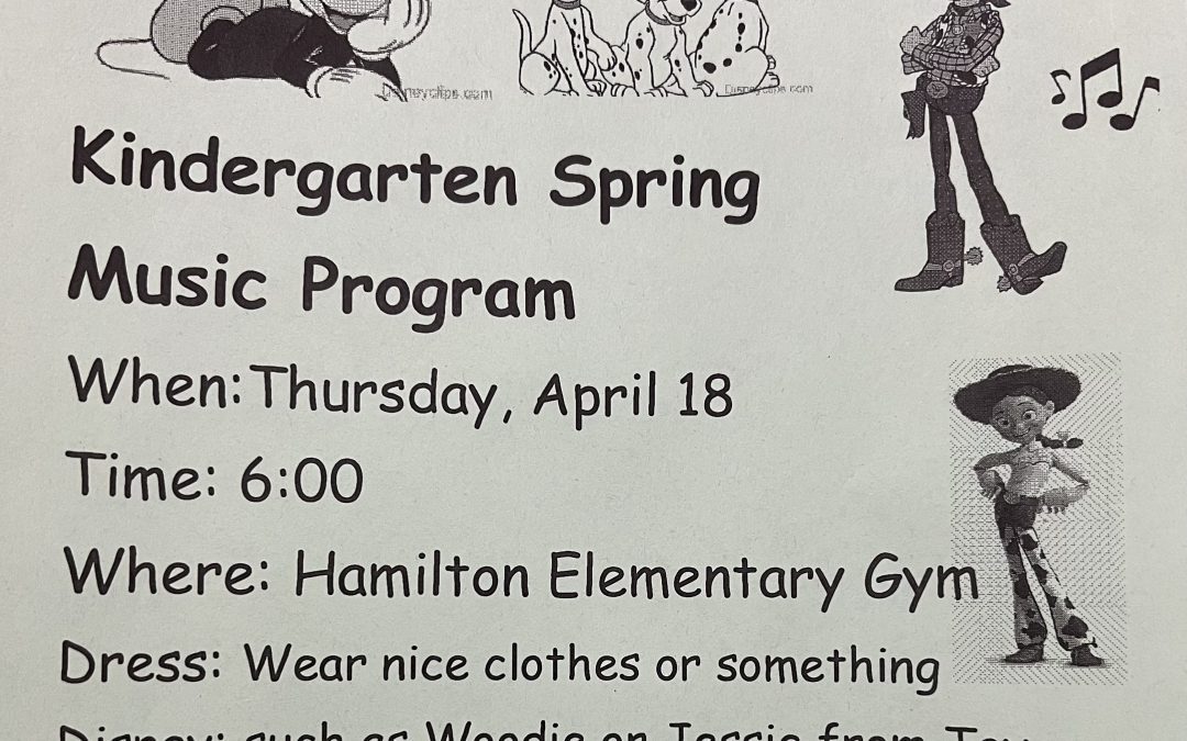 Kindergarten Concert Tonight!