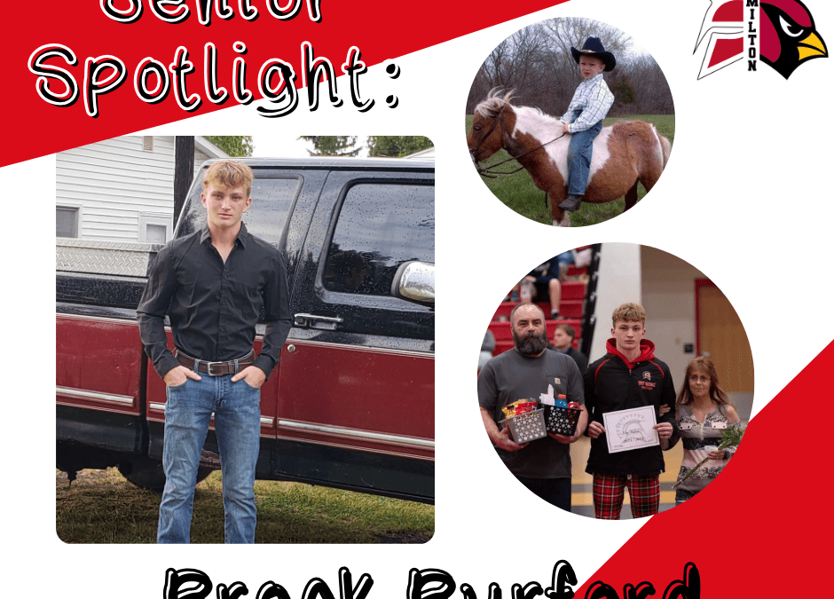 🌟 Senior Spotlight: Brock Burford 🌟