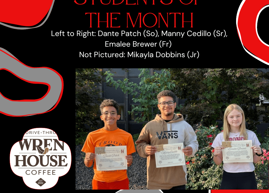 🌟 Hamilton High School’s Students of the Month for August are here! 🌟